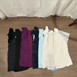 Lot of 9 women’s polo shirts